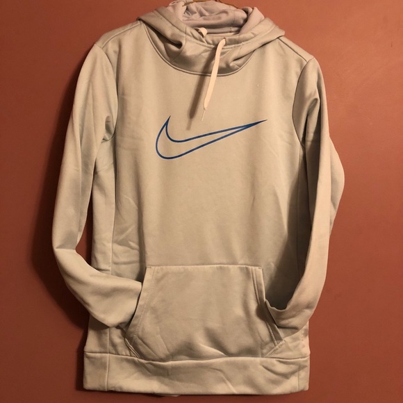 Nike Tops Nike Drifit Light Blue Hoodie Poshmark